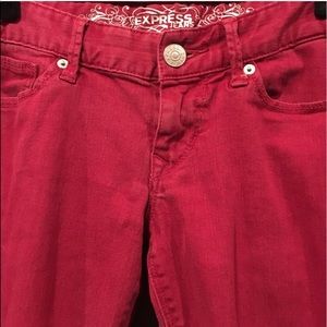 Express Red Jeans